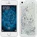 Produktbild PhoneNatic Case für Apple iPhone 5 / 5s / SE Hülle silber Stardust Hard-case für iPhone 5 / 5s / SE + 2 Schutzfolien