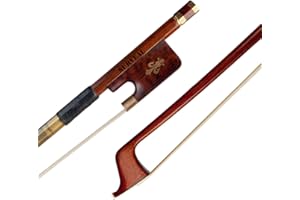 SURVEAL - Fiocco professionale per violoncello in legno di serpente di Brasile, con tono caldo con peli di cavallo mongolo, taglia 4/4 (4/4)