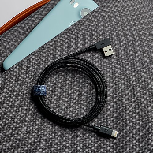 Nonda LC22BKRN Zus Blitzkabel USB Port Winkel 90 Grad schwarz - 5