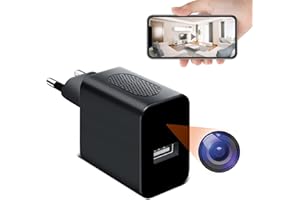 ZUNHAI Caméra Espion WiFi Caméra Cachée 4K/1080P USB Chargeur Mini Camera de Surveillance sans Fil USB Caméra de Nounou Portable avec Détecteur de Mouvement, caméra de sécurité compacte (2.4G WiFi)