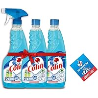 Colin Glass and Surface Cleaner with Shine Boosters, Regular (500ml, Pack of 3)