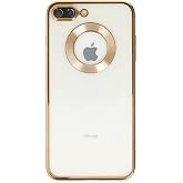 KZY Contact Transparent Luxury Case Showing Logo with Cover Sides Colorful Lens Protection Compatible with Apple iPhone 8 Plus -