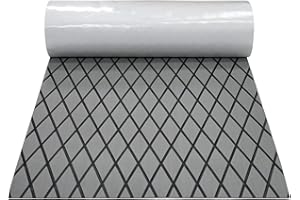 OSLEN Eva Teak Sintetico Marino Pavimenti,tappeti da Barca con Motivo a Rombi 190 * 70cm Antiscivolo con Retro Adesivo per Barche RV, Piscine,Decorazioni per Yacht