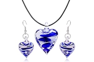 Aituo Style de personnalité de design inspiré par Murano Spiral Tornado Style Coloré Glaze Collier Boucles d'oreilles Set