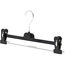 20 Grucce Antiscivolo In Gomma Per Abiti - 42cm, Nero, Made In Italy