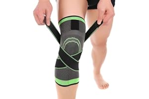 Vitoki Knee Supports for Arthritis Joint Pain 1 Pack, Knee Brace for Men & Women Knee Sleeve for Meniscus Tear ACL Running Workout Basketball Gym Green Small
