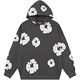 2024 Deni Trendy Paar Print Herbst Und Winter Schaumstoff Print Hochwertige Reine Baumwolle Schlaufen Kapuzen Sweatshirt F r Sport-color1||S