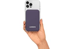 Ambrane Magsafe Wireless 10000Mah Fast Charging Power Bank, Strong Magnet, Micro USB Input, 22.5W Output For Iphone 12 Above,