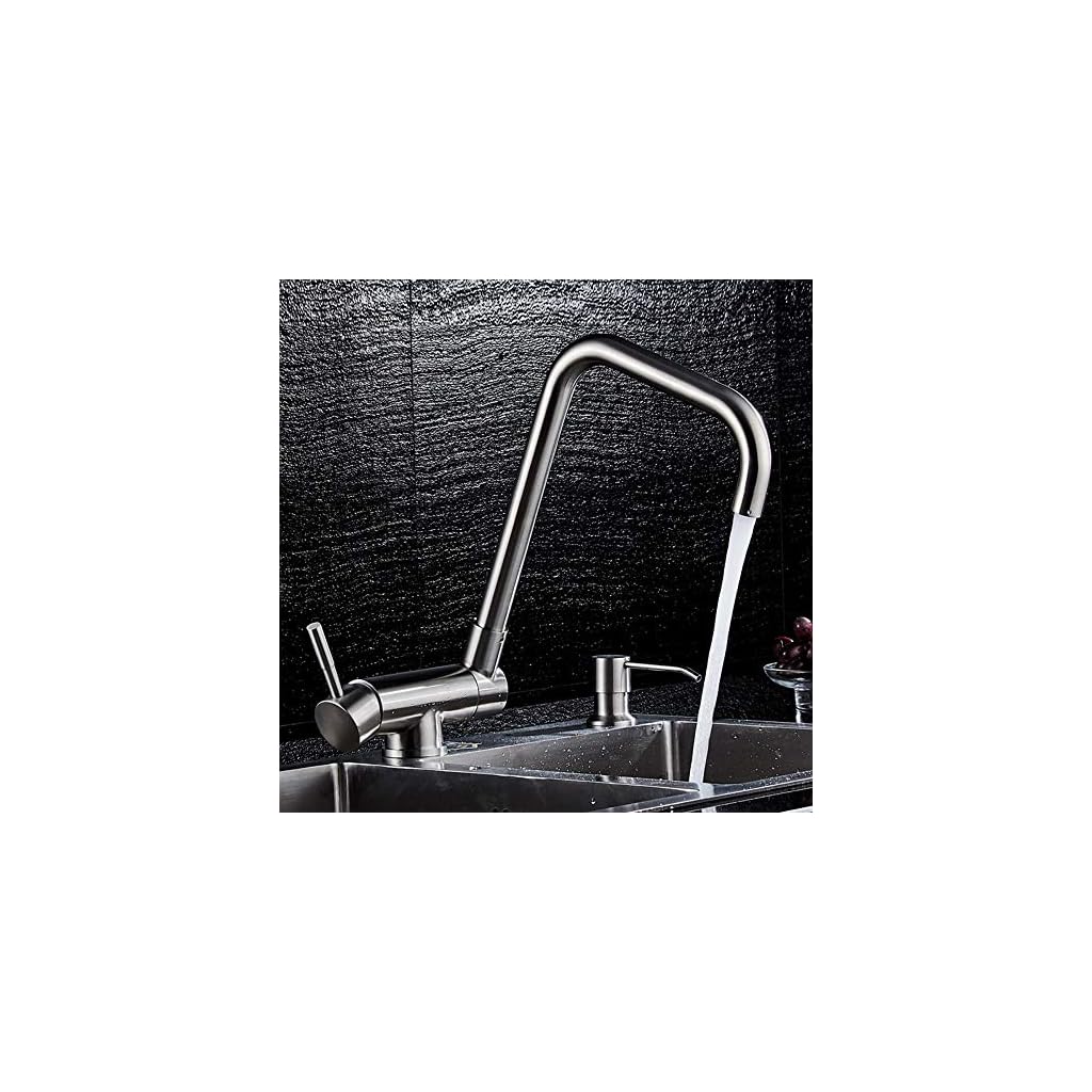 Fregaderos de cocina Grifos de agua caliente y fría Planos reversibles