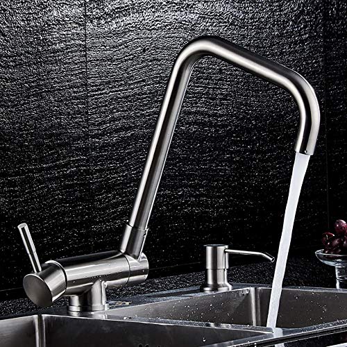 Fregaderos de cocina Grifos de agua caliente y fría Planos reversibles