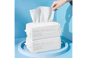 YESMOO Farsler Jednorazowy ręcznik do twarzy, bawełniana chusteczka do twarzy dla skóry wrażliwej, bezzapachowe i ultramiękkie chusteczki do twarzy, bawełniane suche chusteczki dla niemowląt, chusteczki do