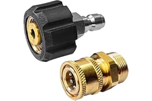 TAPKUA Hochdruckreiniger Adapterset M22 1/4" Schlauch Quick Connect Set, Pistole Schnell Anschluss für Hochdruckschläuche
