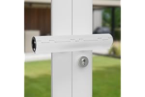 HZUISST Patio Door Security Lock, High Security French Door Security Lock, Professional Patio Door Locks, Door Safety Locks for French Double Doors Conservatory Doors (white1)