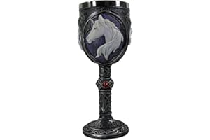 GRINDSTORE Nemesis Now Refreshment Goblet 19cm Calice rinfrescante con Unicorno, 19 cm, Nero, 1 unità (Confezione da 1)