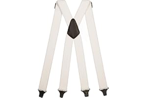 Olata Heavy Duty X-Shape Airport Braces/Suspenders with Plastic Clips - 4cm