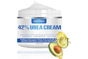 FANFALUV Urea Foot Cream 42%,Cracked Heel Repair Cream For Feet & Hand,Urea Cream,Feet Hard Skin Remover For Cracked Heels And Dry Skin Deep Moisturizing Callus Remover,Foot Exfoliator- (1)