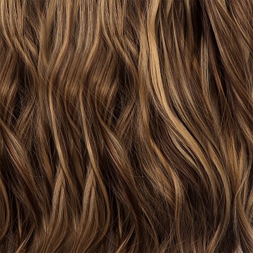 22 „Full-Kopf-Klipp in den Haar-Verlangerungen Ombre Wavy Curly Dip Dye 7Pcs Mix Braun Schwarz - 5