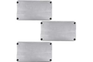 Supmico 3 x Pro 1590B Estilo 115 x 65 x 35 mm Aluminio Metal Stomp Box Caja de Pedal Efecto Guitarra