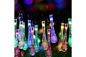 sunnymi Life Christmas Decorations Sale Clearance Outdoor Garden Party 30 LED Teardrop Solar Garden Lantern String Returns Pallet for Christmas Outdoor Indoor Decorations