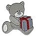 Produktbild Teddy Bär Geschenk Box Aufnäher Bügelbild