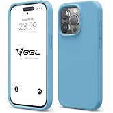 Babilden iPhone Kılıf İnce Sıvı Silikon 3 Katmanlı Tam Kaplamalı Yumuşak Jel Kau&ccedil;uk Kılıf Kapak, Deniz Mavisi (iPhone 14 Pro 