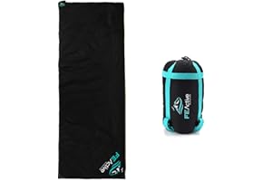FE Active Sac de Couchage Ultra Léger - Sac de Couchage Etanche Sac de Couchage Compact Trois Saisons pour Extérieur, Camping, Randonnée, Trekking, Voyages de Surf, Kayak | Conçu en Californie