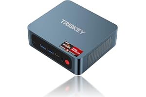 TRIGKEY Mini PC AMD Ryzen 5 5560U (hasta 4,0 GHz, 6C/12 Hilos) 16GB DDR4 500GB SSD, TDP 15W 8MB Cache Mini Computadora de Escritorio 1*HDMI+1*DP + 1*Tipo-C/WI-FI 6/BT 5.2