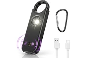 NEUTYPECHIC Alarme Personnelle Anti Agression, 135dB Porte Clef Alarme Anti Agression, avec Defense Double Mode et éclairage LED Double Mode, Agression de Poche pour Femme, Enfants, Personnes âgées