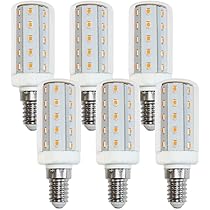 NCC-Licht LED Porzellan-Leuchtmittel 6 Stück | T16x64, 4,5W, E14, 450lm, Warmweiß 3000K | Lange Lebensdauer