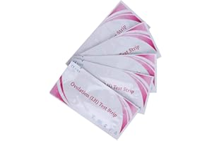 PONGNAS Tira de prueba de ovulación LH, pruebas de tira de fertilidad altamente sensibles, palos de detección de orina en el hogar durante el embarazo para mujeres, 10 piezas