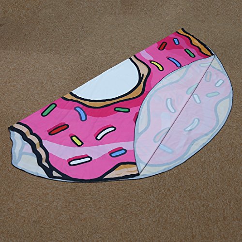 GWELL Interessant Rund Strandtuch Yoga Matte Tischdecke Dekor Wandbehang donuts - 4