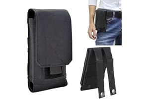 VJK Universal Tactical Cell Phone Holsters Handytasche Gürtelhalter EDC Security Pack Carry Accessory Kit Waist Bag Case Kompatibel mit iPhone 12,12 Pro,11,11 Pro,13,13 Pro, XR X 6 7 8 Plus