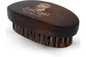 BartZart Shabo Bartbürste mit Wildschweinborsten I Beard brush I Bartbürste mit Holzgriff und Wildschweinborsten I Bart Bürste direkt vom Barbier