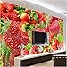 Produktbild Qbbes Frische Erdbeeren Obst Fotografie Hintergrund Dekor Wandbild Küche Restaurant Wohnzimmer Tv Hintergrund 3D Fototapeten Wandbilder-280X200Cm