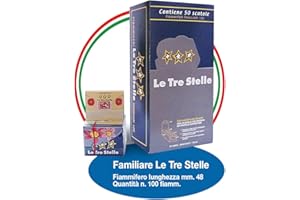 FIAMMIFERI MARSIGLIA Fiammiferi Familiari Marsiglia Le Tre Stelle - 1 Box da 50 scatoline da 100 fiammiferi