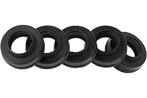 REPAIROCK Universal Oil Seal LBH Seal Ring Rotary Shaft Seal 6x10x3mm High Pressure NBR Rubber Black 5 Pcs