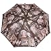 Asera Brown Polyester Graphic Designed Three Fold Automatic Umbrella for Women RS.599.00