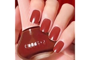 DouborQ Orange Brown Nail Polish Long-lasting Glossy Nail Art Varnish (44)