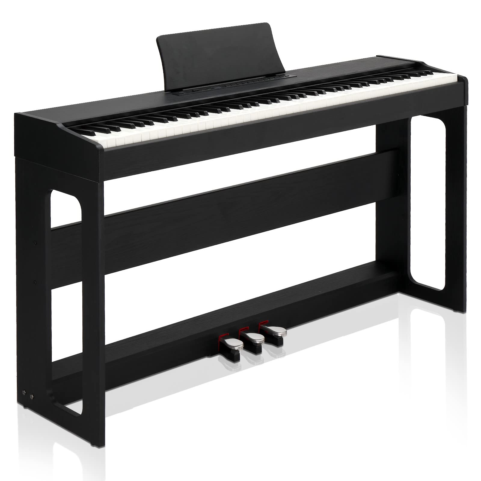 LALAHO Digital Piano full view showing weighted keys and elegant design