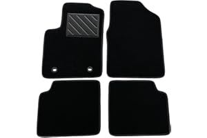 MTC AUTOMOTIVE Auto-Fußmatten für Ford Ka II ab Baujahr 2008 bis 2016, passgenau, rutschfest, Absatzschoner aus verstärktem Gummi, Befestigungsknöpfe