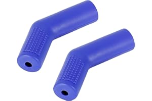 F FIERCE CYCLE 2pcs Blue Gear Shifter Protector Cover Cylindrical for Motorcycle