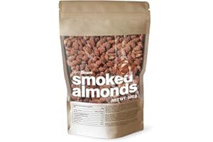 ‎GYMBEAM GymBeam Geröstete Mandeln - Rauchmandeln, geröstet mit intensivem Aroma, perfekte Alternative zu Chips, reich an gesunden Fetten und Proteinen, ideal als Snack, 500 g