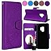 Produktbild Vectady für Samsung Galaxy S9 Plus [Nein Für S9] Hülle, Kunstleder Tasche Handyhülle Flip Case mit Spiegel für Samsung Galaxy S9 Plus Etui Ledertasche Schutzhülle mit Silikon Weich Dünn Bumper Cover Kartenfächer Standfunktion Magnet Spiegel Leder Handy Lederhülle Brieftasche Schutz Schale Mirror Wallet Case Muster Blumen Schmetterling Handytasche Leder für Samsung Galaxy S9 Plus - Lila