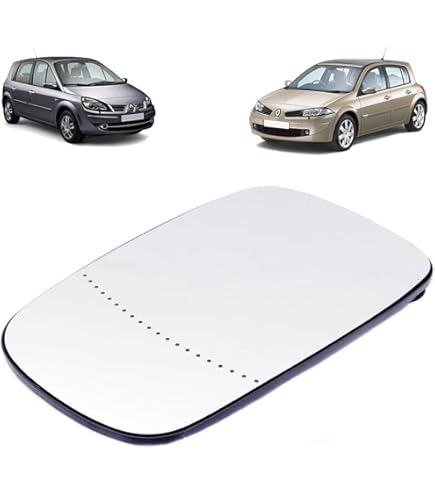 Car Rearview Left Driver Side Mirror Glass Replacement W/ Backing Plate Convex Heated White