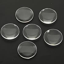 Uxcell 10 Pack Biconvex Lens, 37mm Dia. 42mm Focal Length Aspheric Optical Lenses Magnifier Paperweight Acrylic Double Convex Diy Office Desk Home Scie