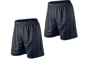 PROSTYLE SPORTS 2 X Junior Football Shorts Sports Running Gym Breathable School, PE Kid 3/4Y - 12/13Y