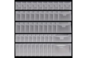 GLOBLELAND 50Pieces Clear Stamp and Die Storage Bag Pockets 5Size PVC Plastic Stamp Seal Storage Envelopes Case Dies Stamp Storage Pocket Protectors for DIY Paper Card Scrapbooking Craft