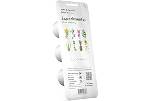 Click & Grow Experimental, Ensemble de 3 Pots de Recharge pour Le Smart Herb Garden
