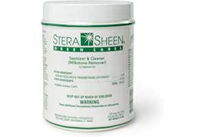 Stera Sheen Green Label, 4 lb Jar, Sanitizer and MilkStone Remover, by Purdy Products, 1 x 4 lb Jar