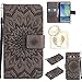 Produktbild für Samsung Galaxy A5 (2015) Geprägte Muster Handy PU Leder Silikon Schutzhülle Handy case Book Style Portemonnaie Design für Samsung Galaxy A5 (2015) + Schlüsselanhänger/*8 (2)